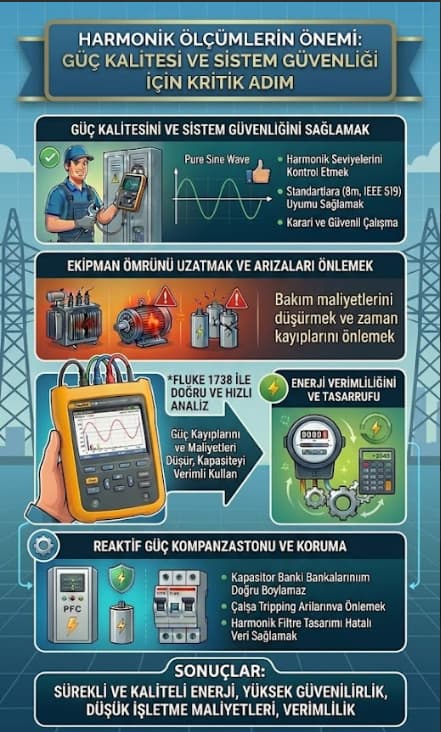 Fluke 1738 Power Logger ile Harmonik Ölçümü Önemi - HB Mühendislik Ankara